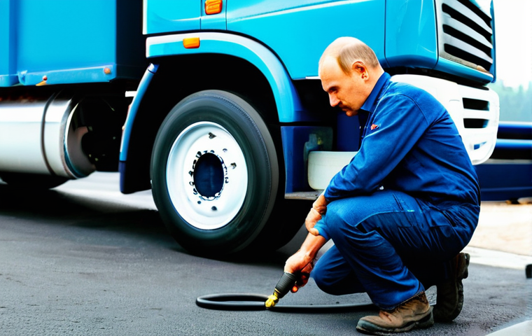 대형 트럭의 연료 효율을 높이는 방법 - **Prompt Title: The Smart Cabin: Engine Control and Advanced Technology**
    Detailed prompt: "A fo...