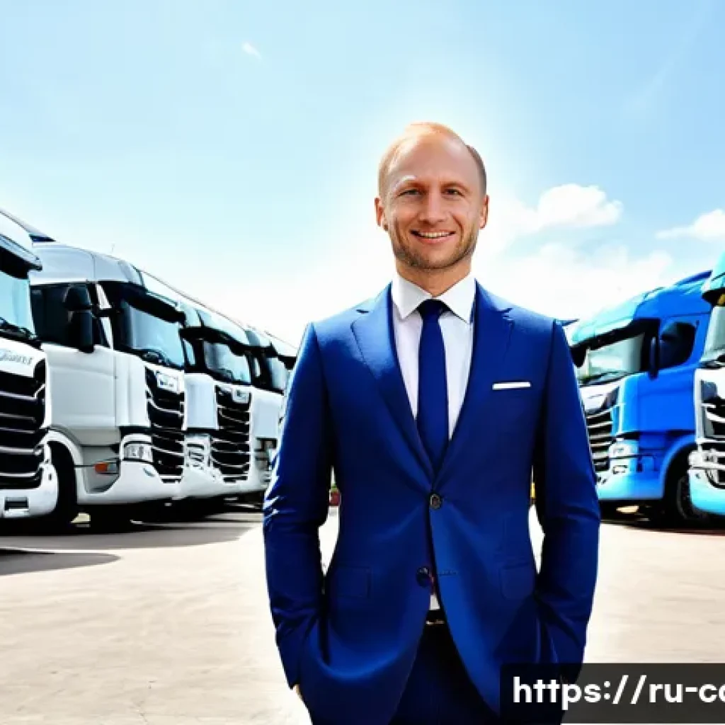 대형 트럭의 중고차 리스 옵션 - **Prompt 1: Strategic Business Growth with Leased Trucks**
    A confident and successful Russian ma...